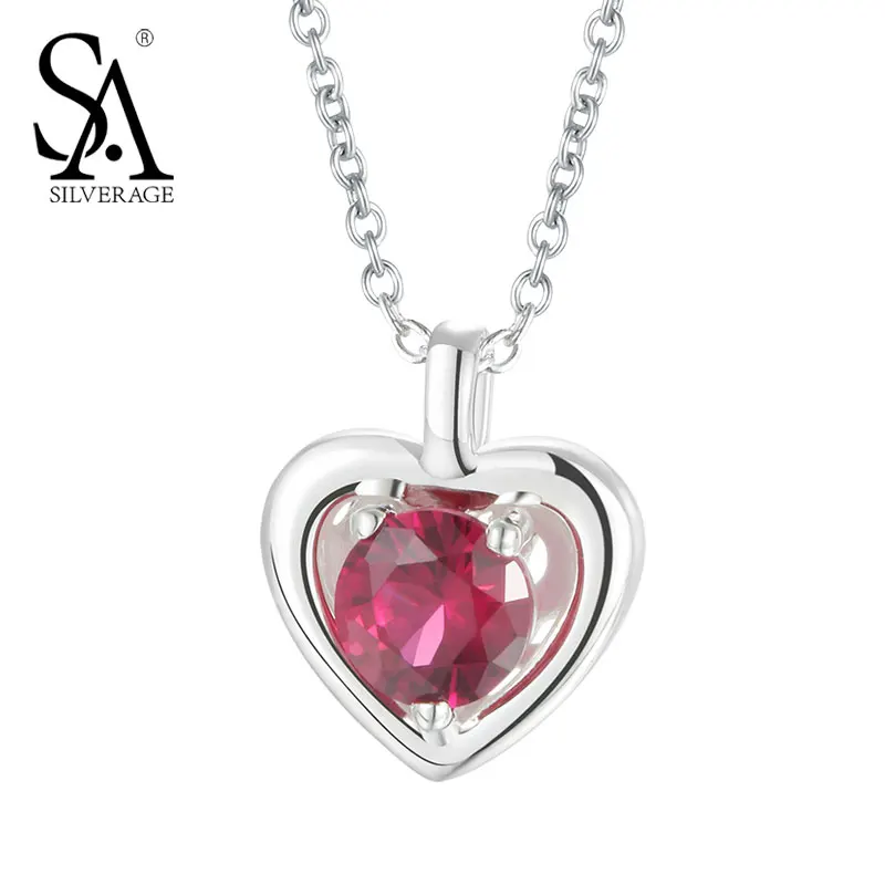 SA SILVERAGE Real 925 Sterling Silver Necklaces Pendants in Necklaces 