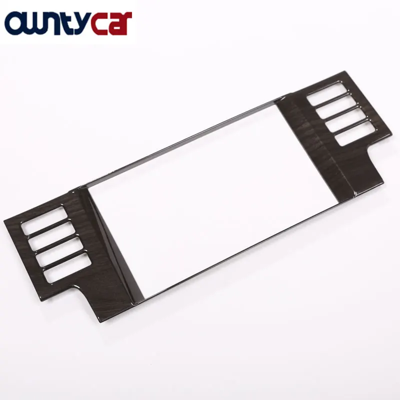 

LCD Navigation Box Frame Cover Trim For Land Rover Discovery Sport Car Accessories ABS Dark Wood Grain 2015+