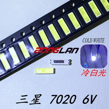 

SAMSUNG 50PCS LED Backlight TV LED 7020 LED Backlight High Power 1W 6V 98LM Cool white For LED LCD TV Backlight Application