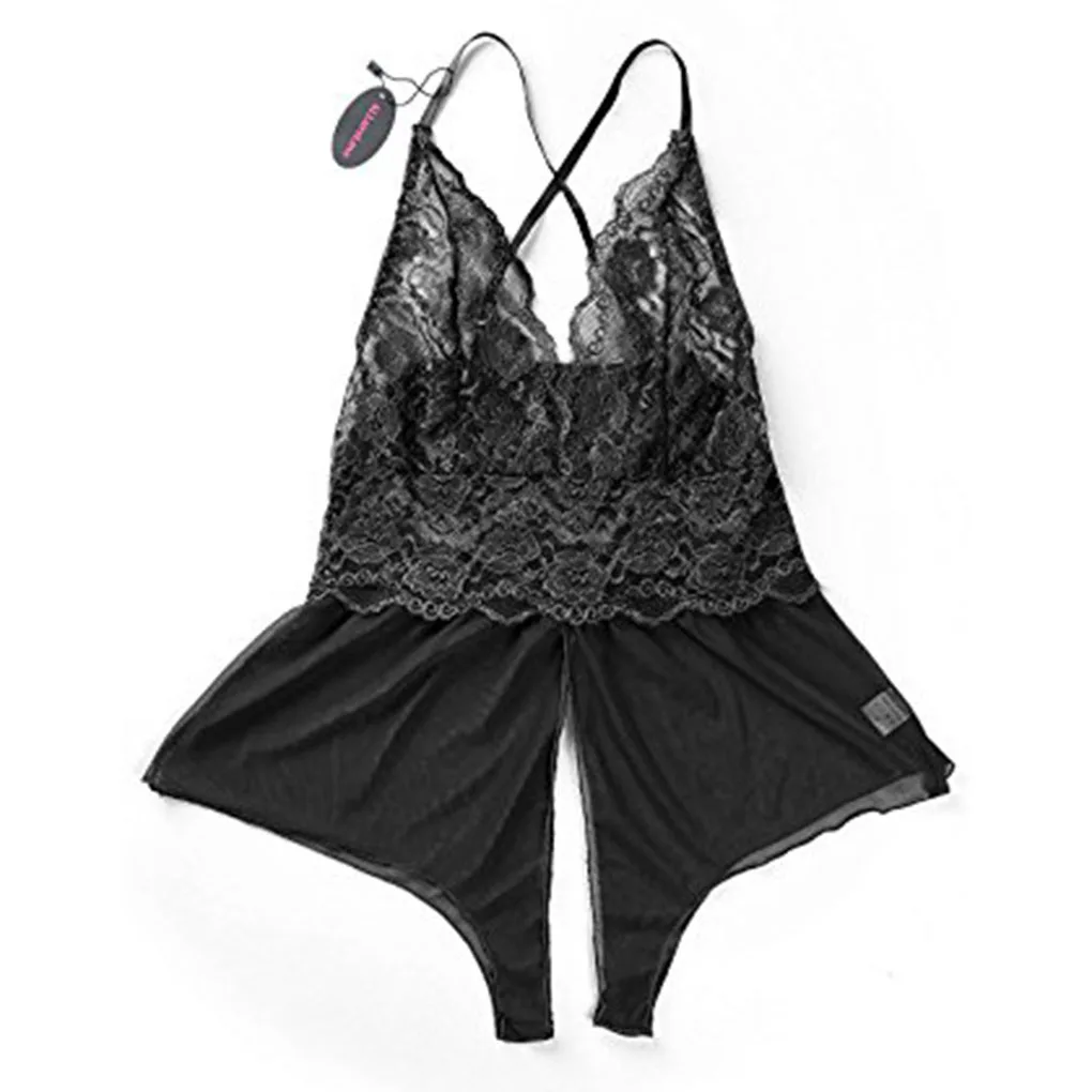 Sexy Women Sexy Lingerie Lace Open Crotch Mesh Bra Brief Sets Underwear 6 Colors Popular