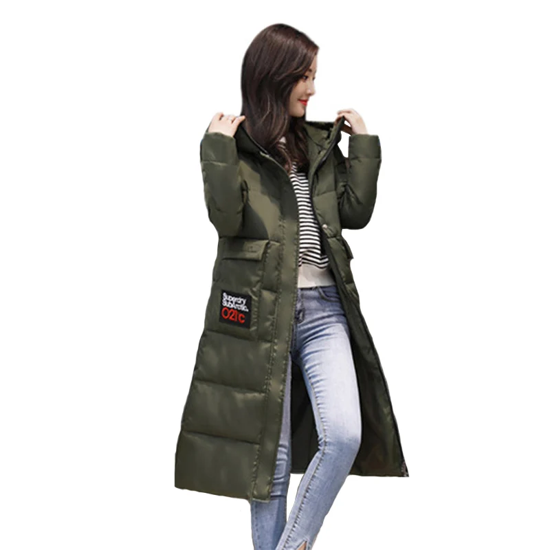 

2017 New Arrival Casual Warm Long Sleeve Ladies Basic Coat jaqueta feminina jacket women parkas cotton Women Winter Jacket