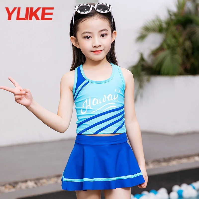 YUKE 2018 New Children's Swim Wear Skirt Girls Swimming Cute Pattern