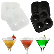 Еда Класс Силиконовые Ice Cube шар чайник Плесень Сфера круглый Ice ball-форм вечерние поднос круглый Барные инструменты