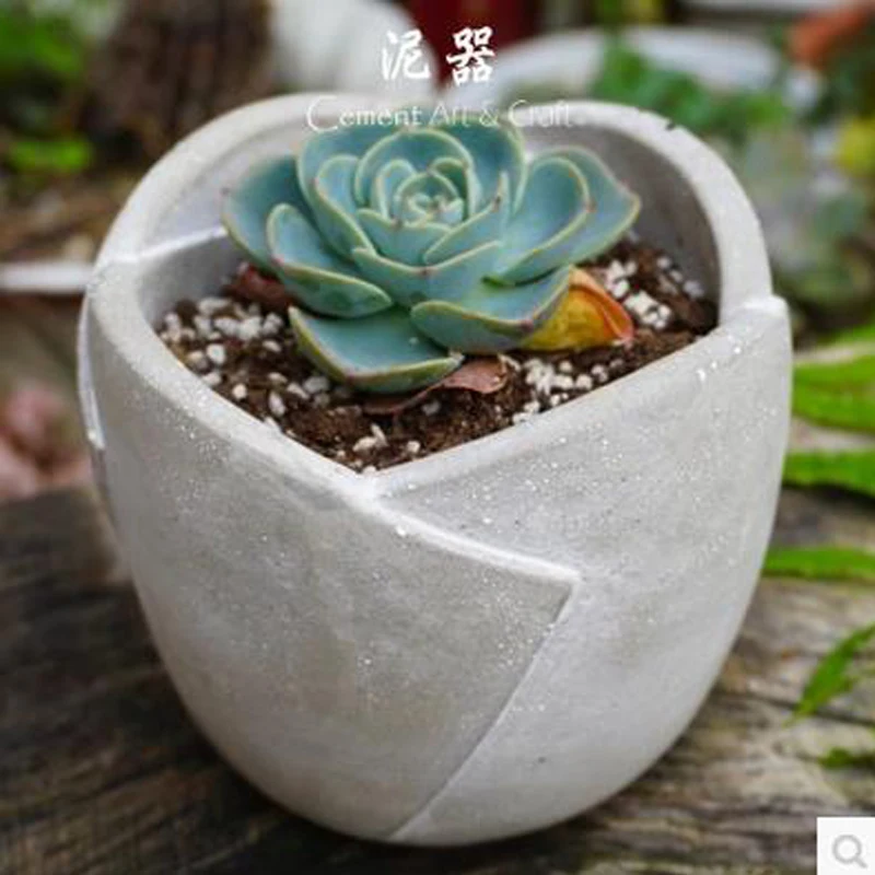 

American country relief dandelion Ge Sanghua geometry of circular concrete cement plants flower pot silicone mold