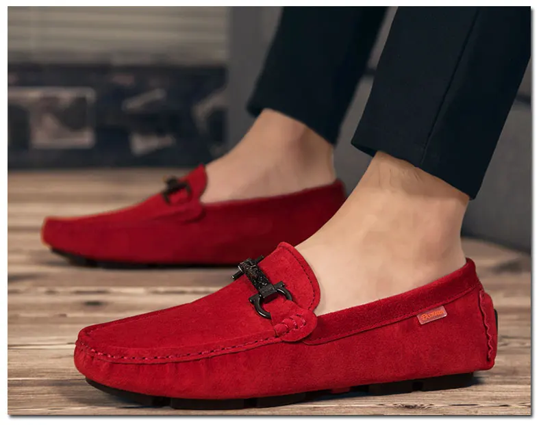 GLAZOV Brand Spring Summer Hot Sell Moccasins Men Loafers High Quality Genuine Leather Shoes Men Flats Lightweight Driving Shoes