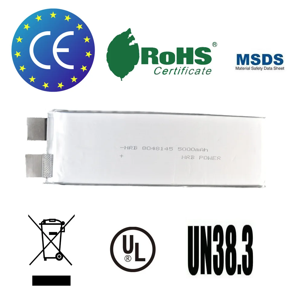 

HRB 3.7V 5000mah 50C max 100C rechargeable lipo battery cell For Replacement Repair Quadcopter Helicopter