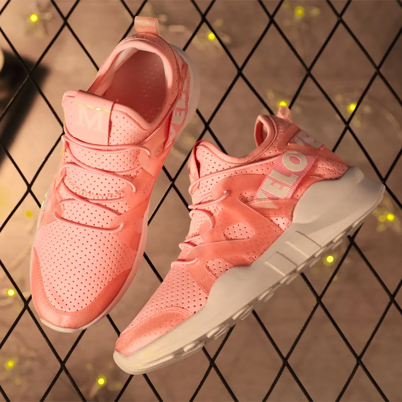 

Running Shoes For Women 2018 Sneakers Breathable Basket Femme Superstar Sport Shoes Jogging Shoes Woman Gym Shoes Pink Brand