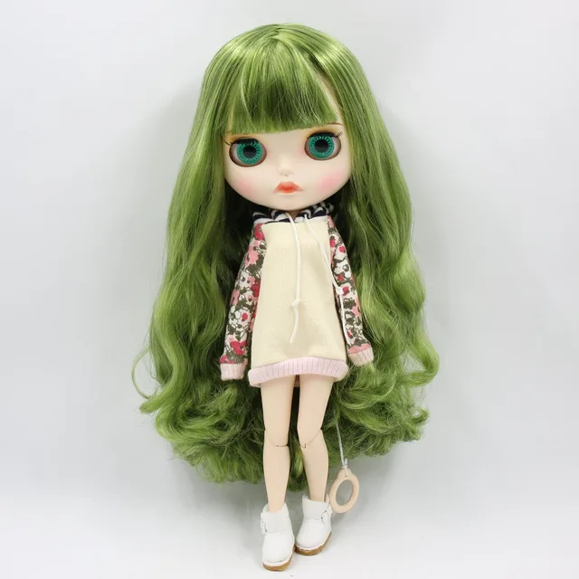 green hair doll