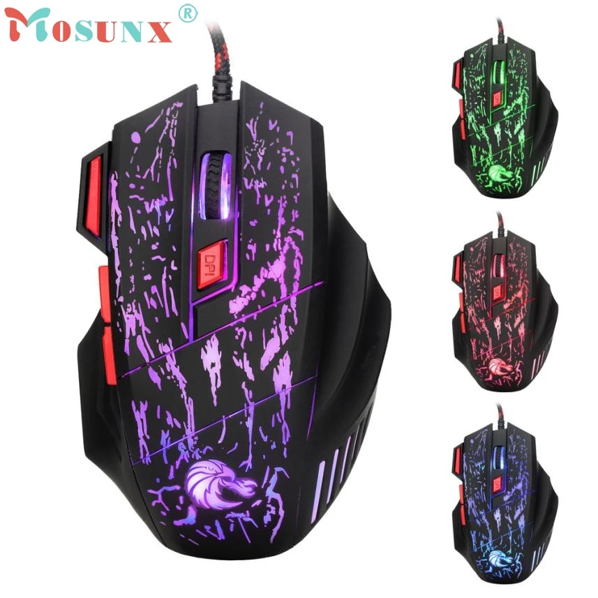 Мышь Raton профессиональная 7 кнопок 5500DPI USB Оптическая Проводная игровая мышь