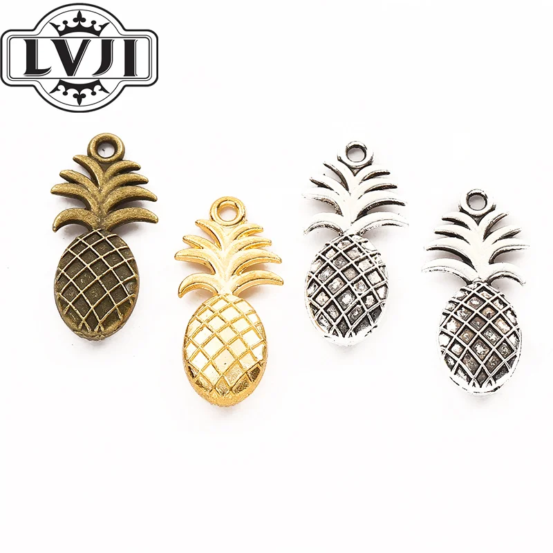 

9pcs fruit Charms pineapple Pendant Zinc Alloy Fit Bracelet Necklace DIY Metal Jewelry Findings 5960