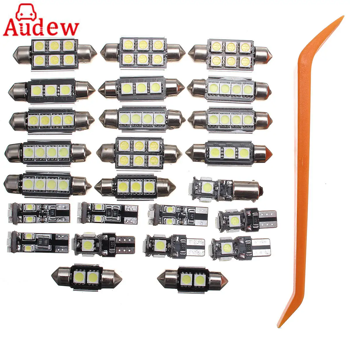 

25Pcs 12V Car White Interior LED Light Kit for BMW LED Light 5 Series E39 525i Wagon 99-03