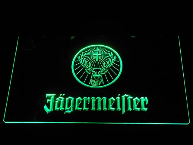 A288 Jagermeister светодиодный неоновый светильник с головой оленя