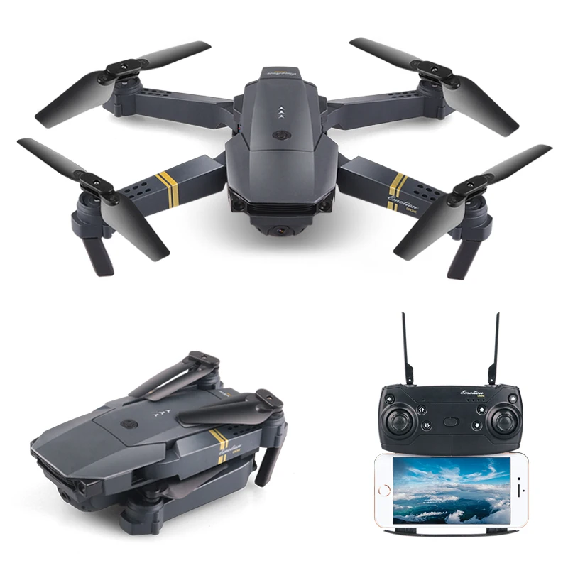 Koop RC Quadcopter WIFI FPV HD Camera Groothoek Vouwen Opvouwbare Mini Hoogte Hold Hoge Selfie Drone Headless VS H47 E58 helicopter