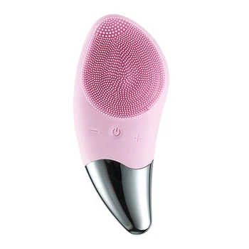 

-Face Cleansing Brush Skin Care Tools Soft Silicone Material Wash Facial Brush Vibration Massage and Facial Clean