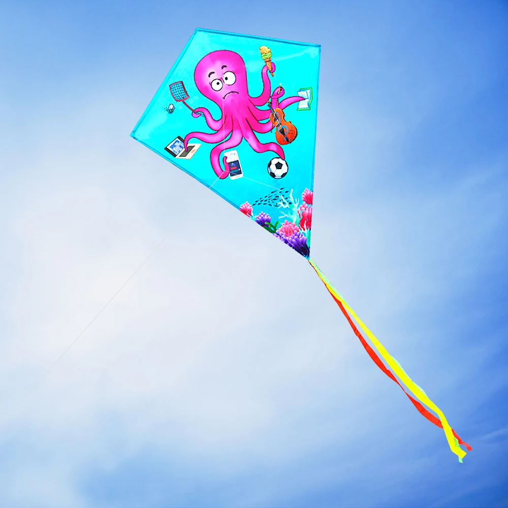 Красочный мультяшный осьминог воздушный змей для спорта на открытом воздухе с одной линией воздушный змей с 30 м Летающая линия для детей взрослых Открытый летающие игрушки