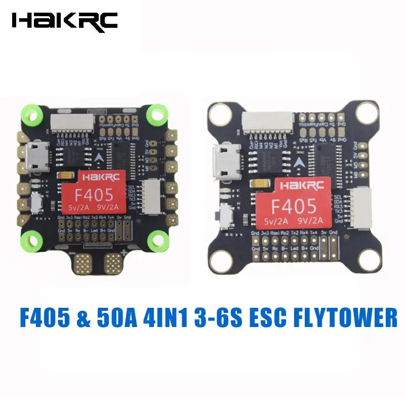 

Original HAKRC Flytower F405 30.5x30.5mm & 50A 4IN1 3-6S ESC for RC Drone RC Models Spare Part DIY Accessories