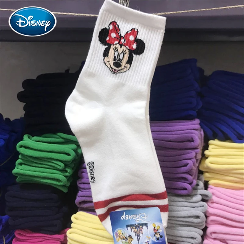 Симпатичные Мультяшные хлопковые носки Disney 2019 новый дизайн повседневные Мягкие