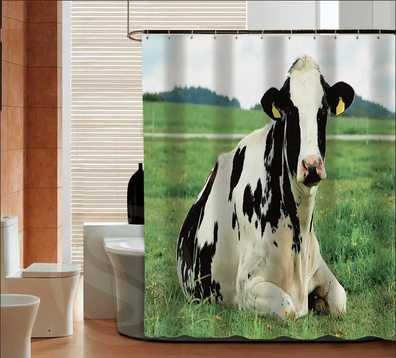 Por Dairy Cow Fashion Custom Shower Curtain Bathroom Decor Por Dairy Cow Fashion Custom Shower Curtain Bathroom Decor Various Sizes Free Shipping More Size Sq0425 Zhh In Curtains From Home Garden On