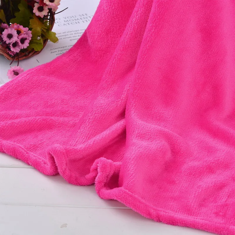 Urijk 70x100 см Супер теплое однотонное теплое микро плюшевое Флисовое одеяло детское спальное одеяло s Диван Постельные принадлежности плед диван постельные принадлежности
