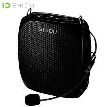 SHIDU Wired Mini Audio Speaker Portable Voice Amplifier Natural Stereo Sound Microphone Loudspeaker For Teachers Instructor S258 shidu ultra wireless portable uhf mini audio speaker usb lautsprecher voice amplifier for teachers tourrist yoga instructor s615