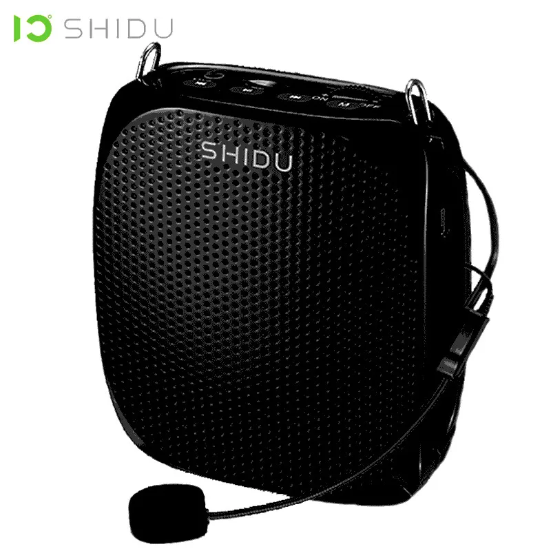  SHIDU Wired Mini Audio Speaker Portable Voice Amplifier Natural Stereo Sound Microphone Loudspeaker