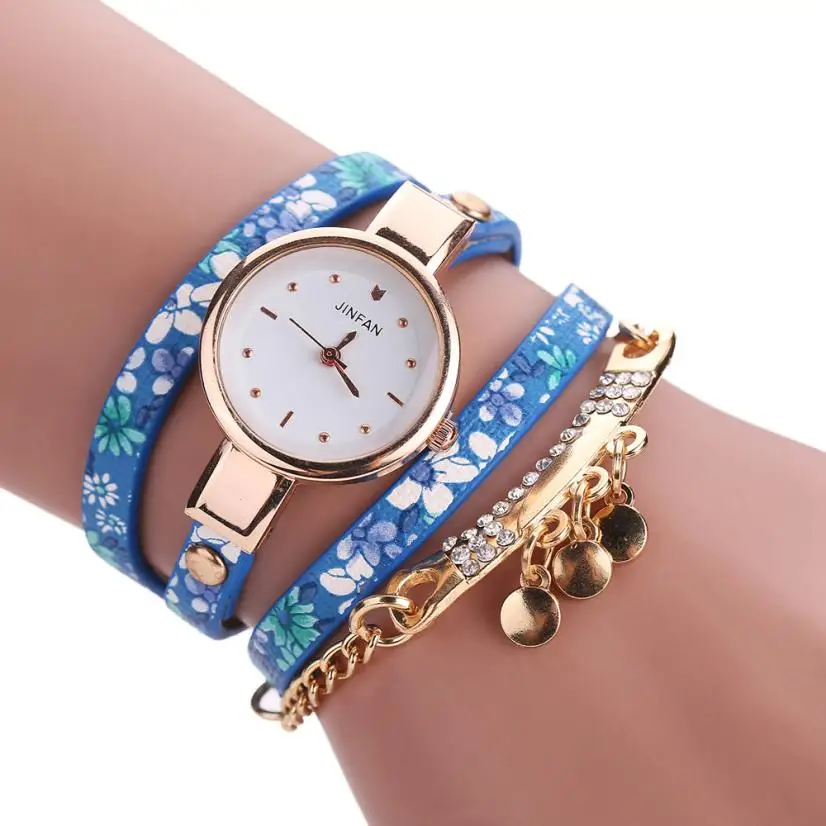 Роскошные женские часы, гладкие и шикарные, модные, стразы, украшение, женские часы, дамский браслет, наручные часы, montres femmes# N03 - Цвет: blue