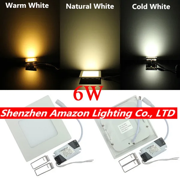 Lowest price! Ultra Thin LED Panel Light 6W Recessed LED Ceiling