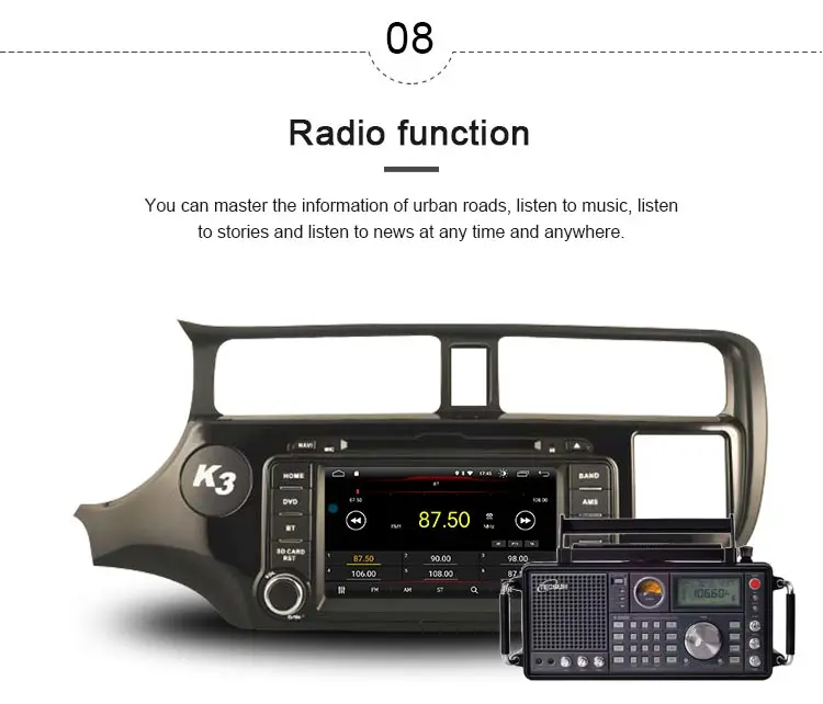 Clearance JDASTON Android 8.1 Car Multimedia DVD Player For KIA Rio K3 2012 2013 2014 2015 2 Din Car Radio GPS Navigation Stereo WIFI RDS 9