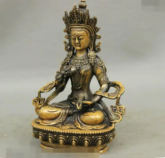 

S02653 8" Tibet Buddhism Pure Bronze Vajrasattva Bodhisattva God Buddha Phurpa Statue (B0328)