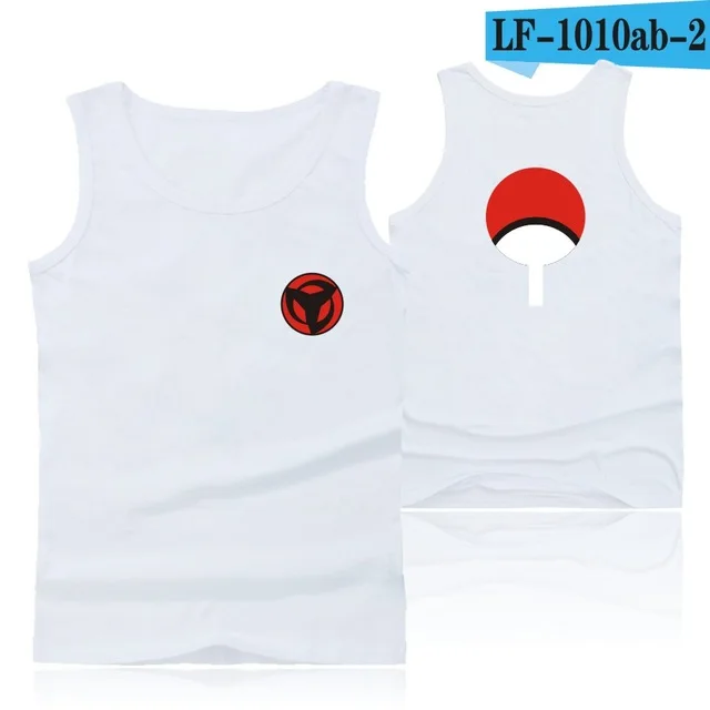 white Наруто Uchiha Hatake Uzumaki мужские топы, рубашка harajuku, Летний жилет для спортзала, повседневная майка для бодибилдинга, Мужская одежда для фитнеса - Цвет: white