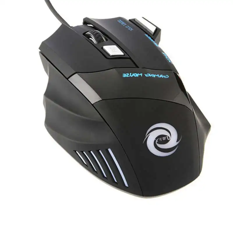 Mini Optical Gaming Mouse 2400 DPI Portable Lightweight 7 Buttons Mice For PC Laptop Low Power Consumption Plug and Play
