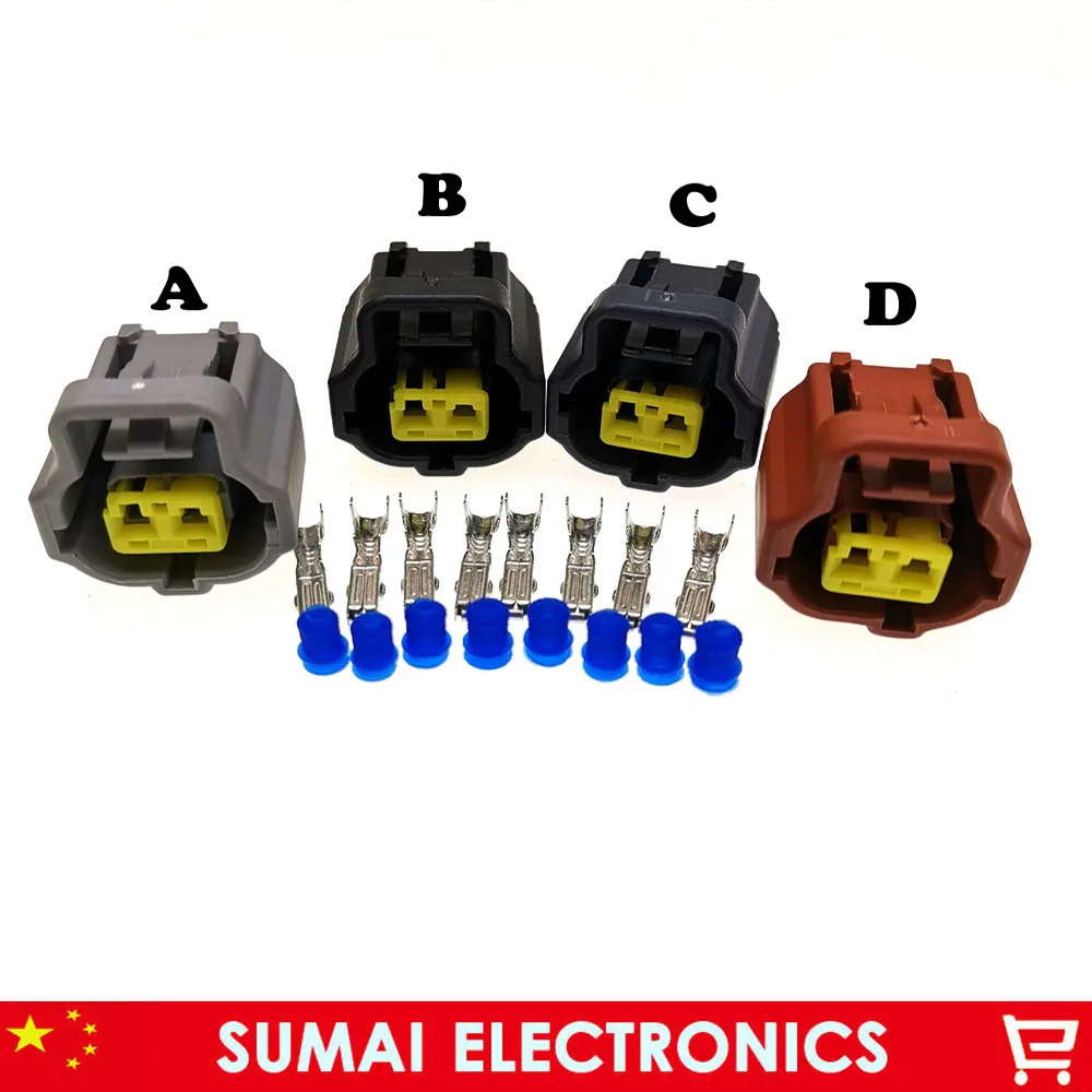 

Sample,2Pin 1.8mm A/B/C/D type car connector,Engine water Temp sensor plug,Car Engine Electrical connector for Toyota,Honda