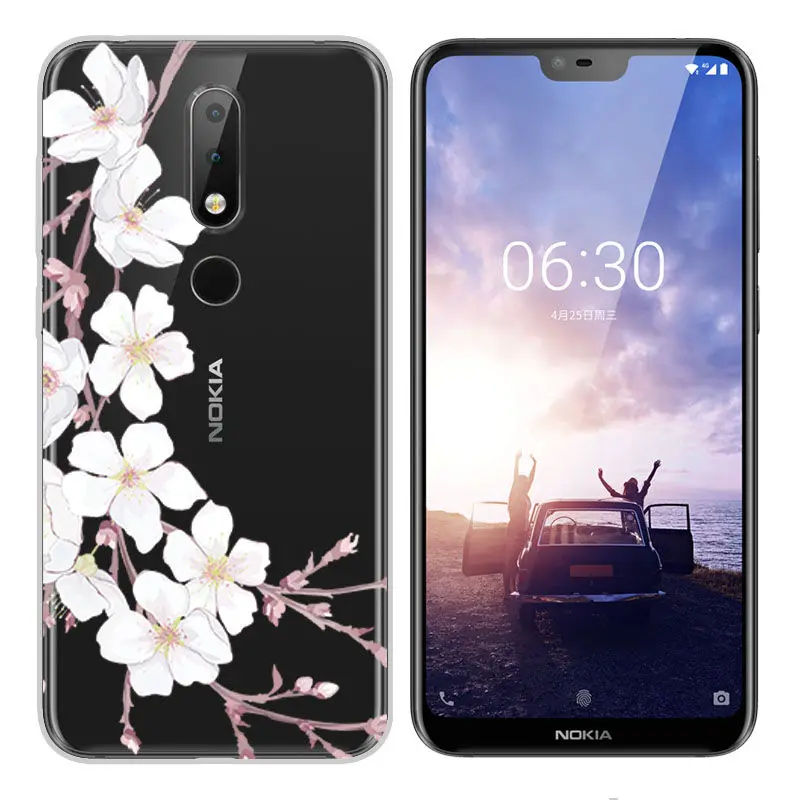 Fashion Soft Silicone TPU Case for Nokia 2 3 5 6 7 2017 Nokia X6 2018 Painted Back Case Cover for Nokia 6 2018 7 8 3.1 6.1 Case  (3)