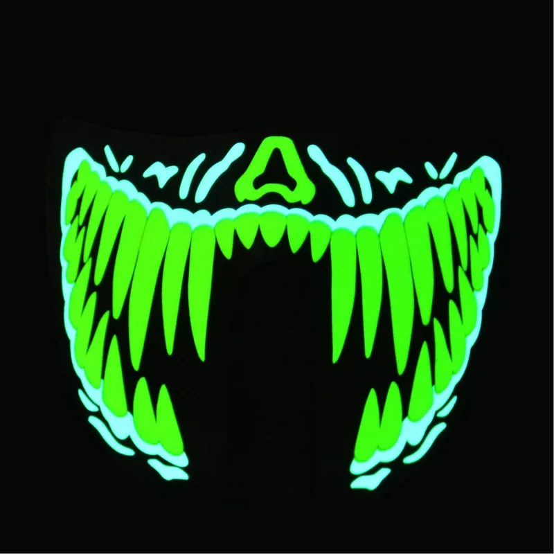 

LED Masks Clothing Big Terror Masks Cold Light Helmet Fire Festival Party Glowing Dance for diy party Halloween decoration