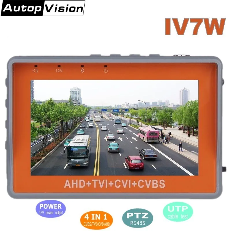 Cистема безопасности CCTV IV7W Камера тестер 1080 P/5MP AHD и CVBS& 5MP TVI и 4MP CVI 4-в-1 аналоговые видео тестер dorpshpping