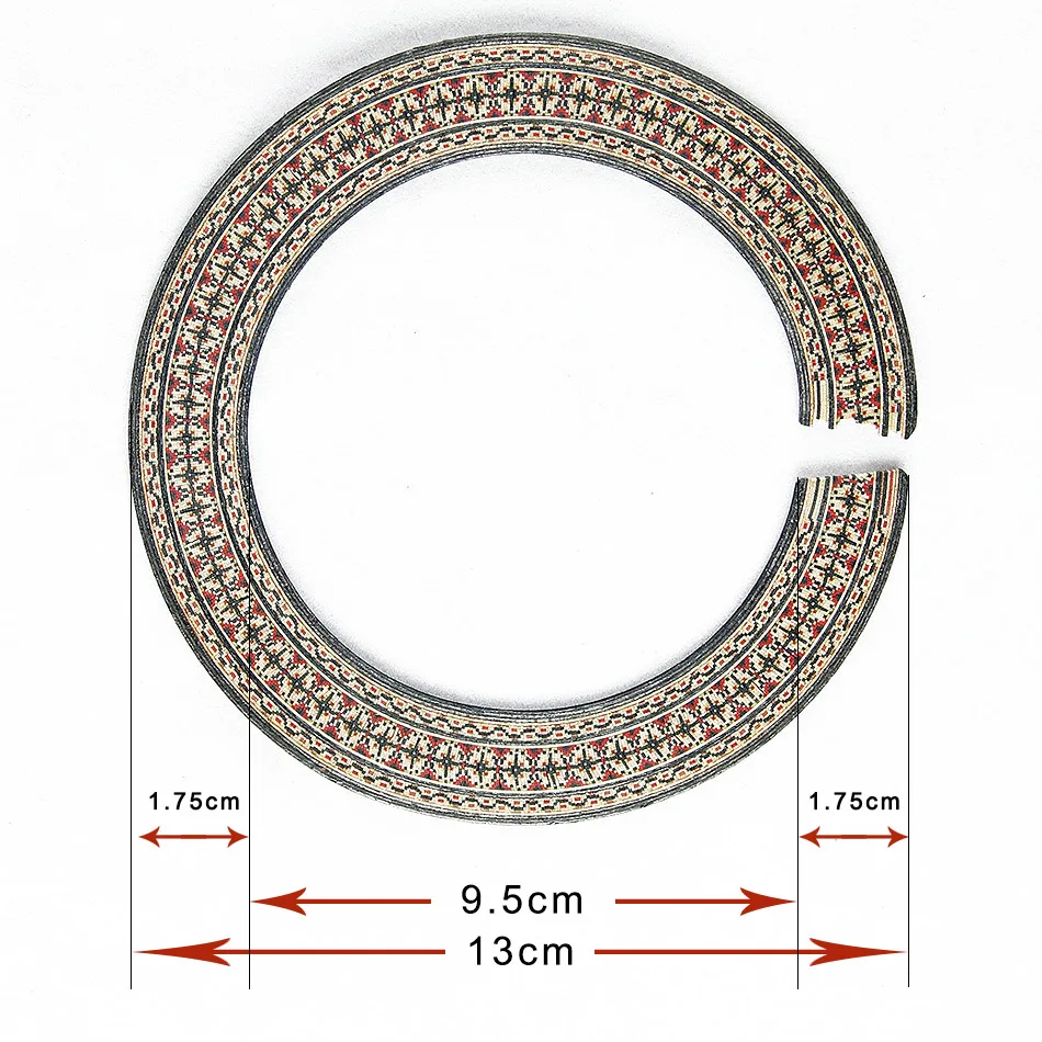 Новая гитара soundhole украшение 10 штук для гитары Деревянный из клена круг акустическая звуковая дыра аксессуары для гитары