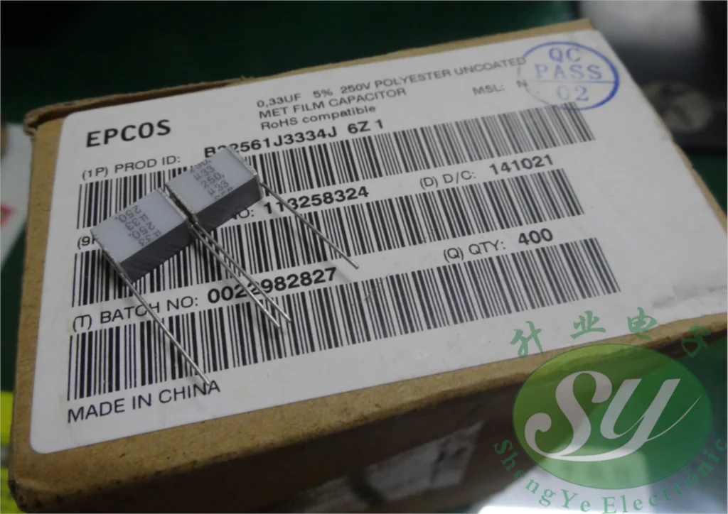 

2019 hot sale 20PCS/50PCS EPCOS 0.33uf/250v 330nf u33 334 The new 8MM Melaleuca cake capacitance B32561J3334J free shipping