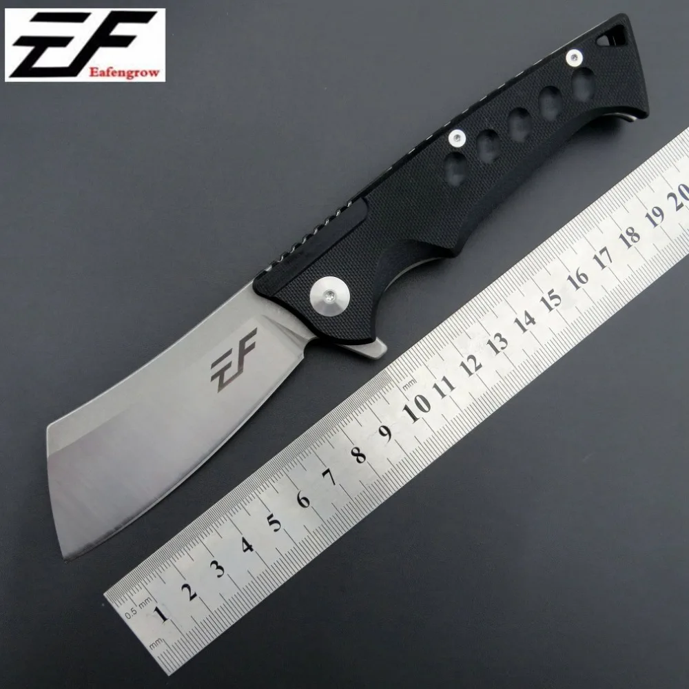

Eafengrow EF78 folding camping knife D2 steel blade+G10 handle outdoor hunting tool knife survival tactical knife fruit knife
