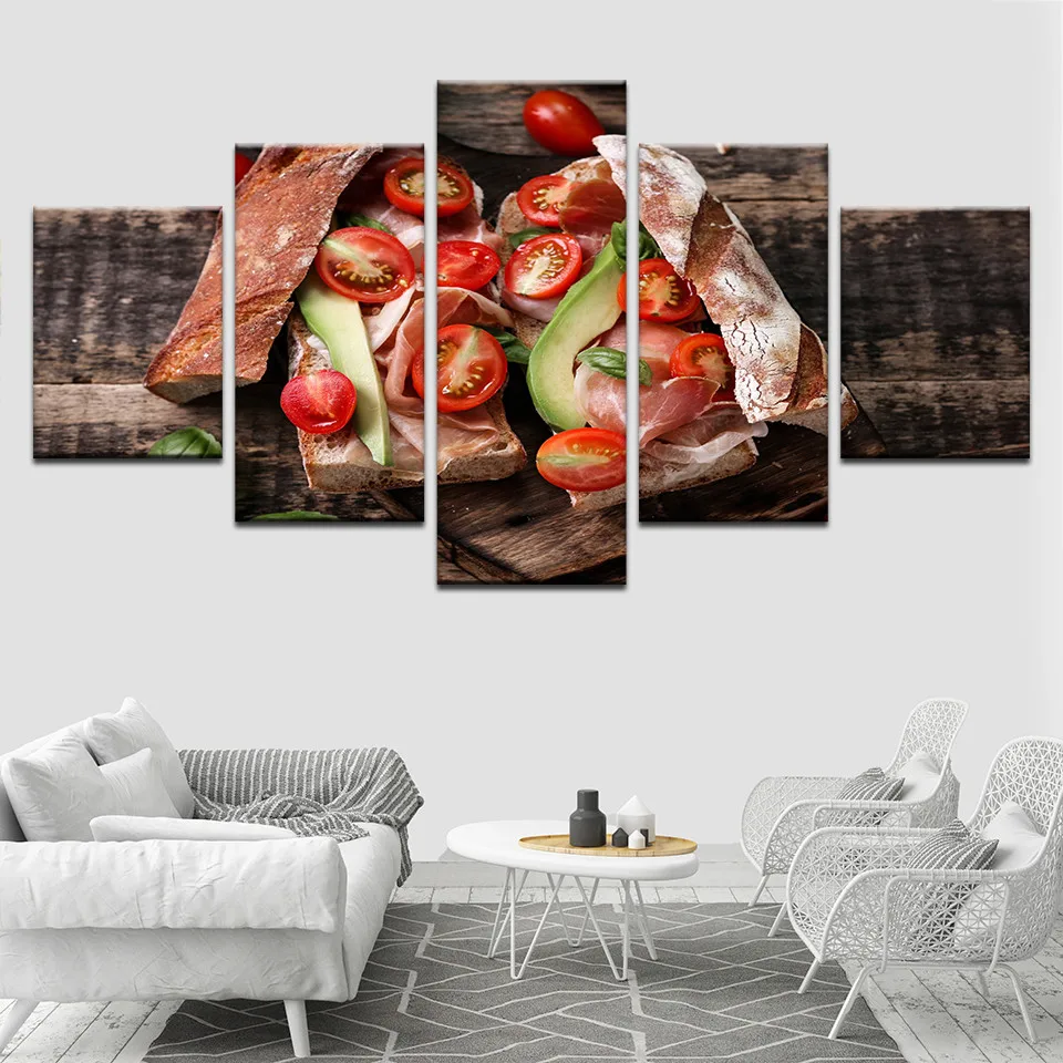 Home-Decor-Modular-Food-Posters-Pictures-5-Pieces-sandwich-Canvas-Painting-Frameworks-HD-Printed-For-Kitchen (3)