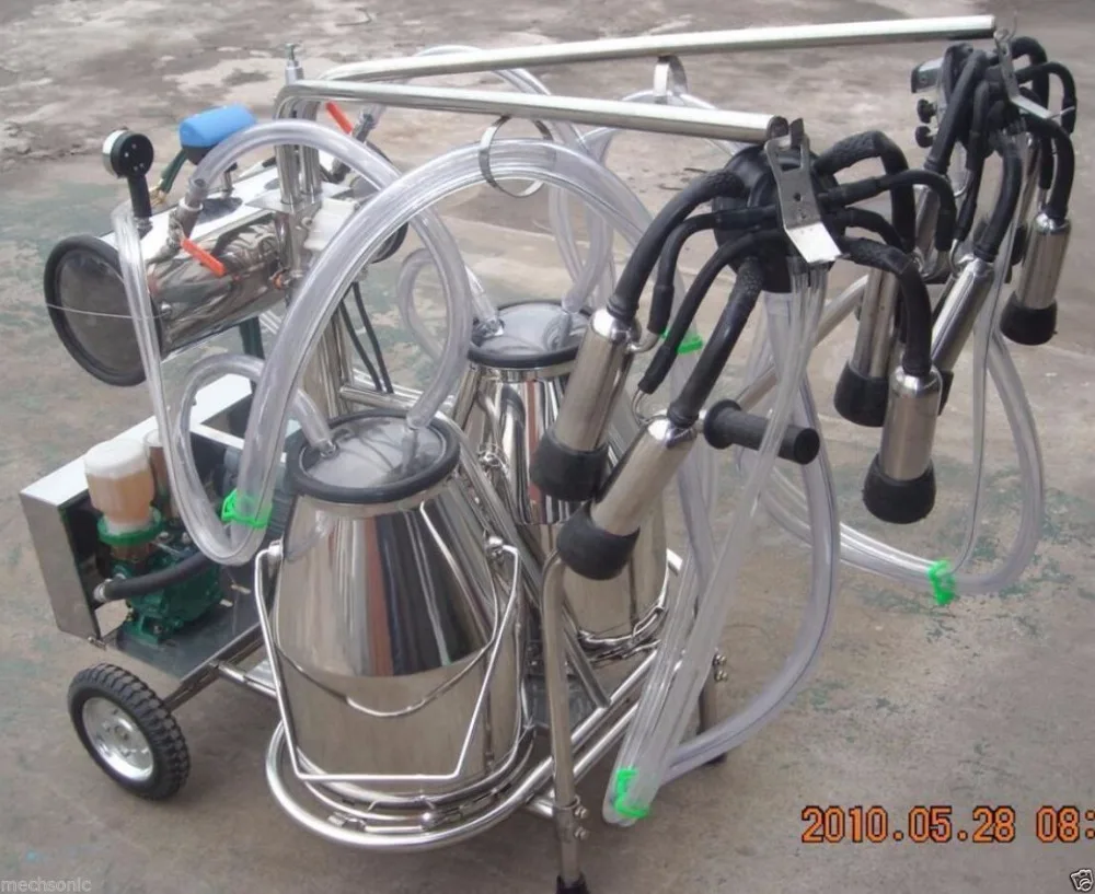 

Oil-free Vacuum Pump Milker for Cows + Goats - Double Tank