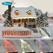 Оптоволоконный освещенный Пряничный рождественский дом с 6 Вт CREE RGB светодиодный 160 шт 2 м Оптическое волокно и дистанционное управление