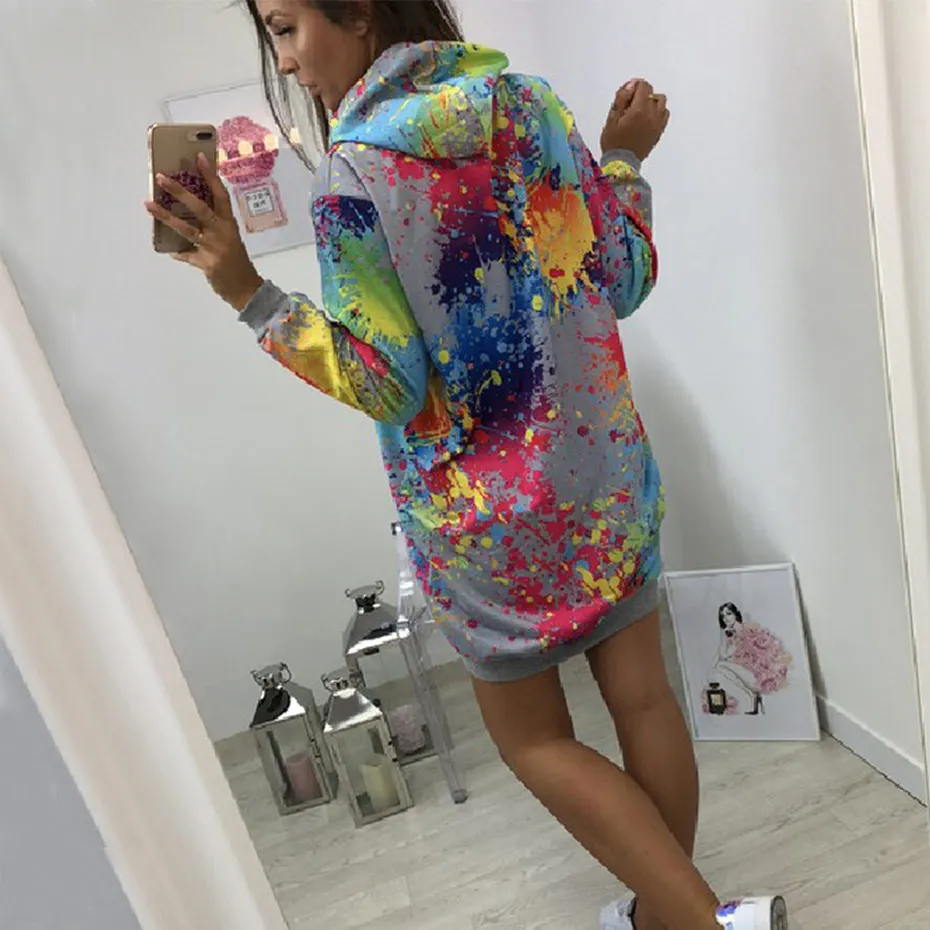 Autumn Print Long Sweatshirt Women Clothes Streetwear Personality Fleece Long Sleeve Pullover Femme Hip Hop Loose Hoodies (9)