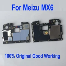Оригинальная разблокированная мобильная электронная панель материнская плата для Meizu MX6 32GB схемы основная плата шлейф Запчасти