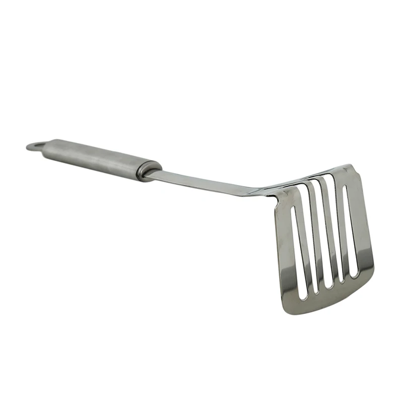 Stainless Steel Pusher / Potato Masher With Broad Mashing Plate For