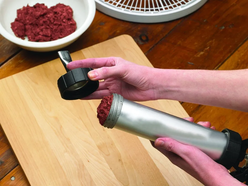 Бесплатная доставка Jerky Gun алюминиевая трубка держит 1 5 фунта молотый мясо