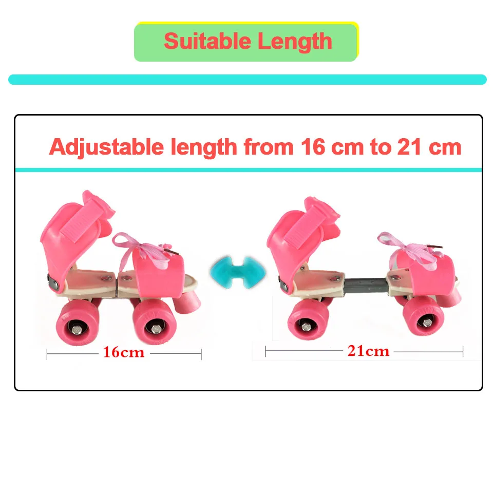Children Two Lines Roller Skates Double Row 4 Wheel Skating Shoes Adjustable Size Sliding Inline Patines En Linea Kids Gift IB02 kids roller shoes