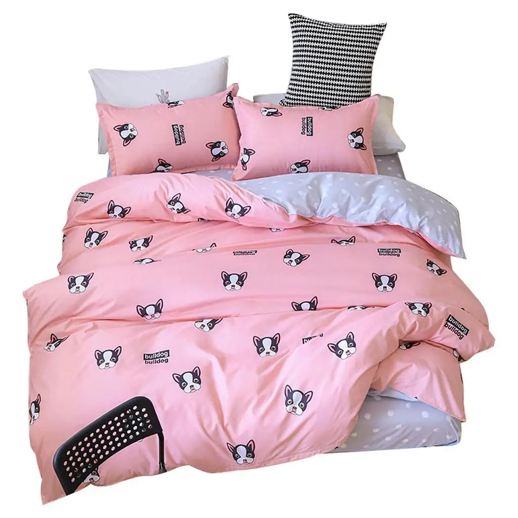 Постельное белье Edredones Y конъюнкт де Ropa De Cama домашний текстиль модные серии активная печать процесс набор из четырех частей K20 - Цвет: Pink