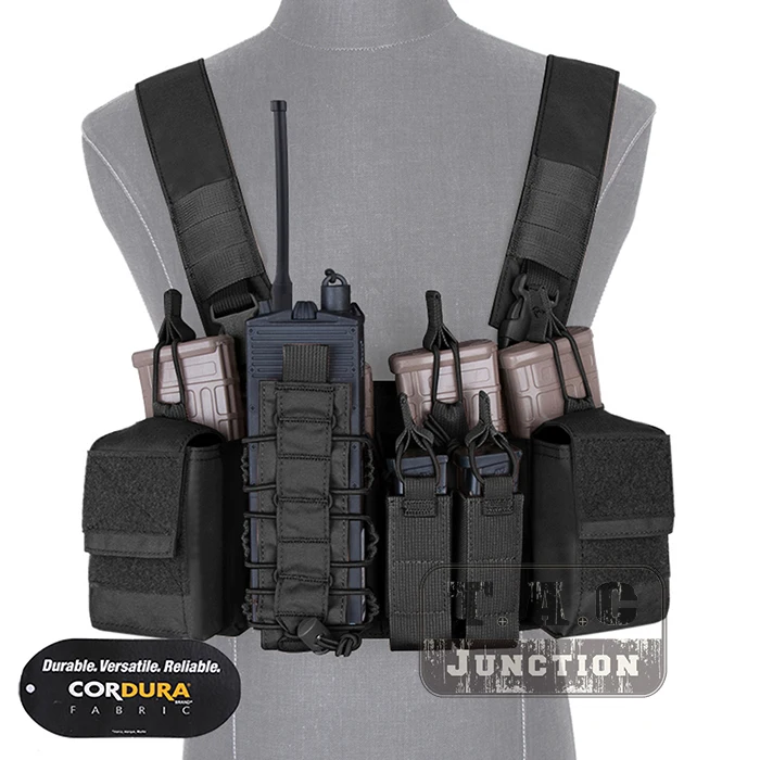 

Emerson D3CR Tactical Chest Rig with Multi-Purpose Mag Pouches and Radio Pouch,Accessories Pouch