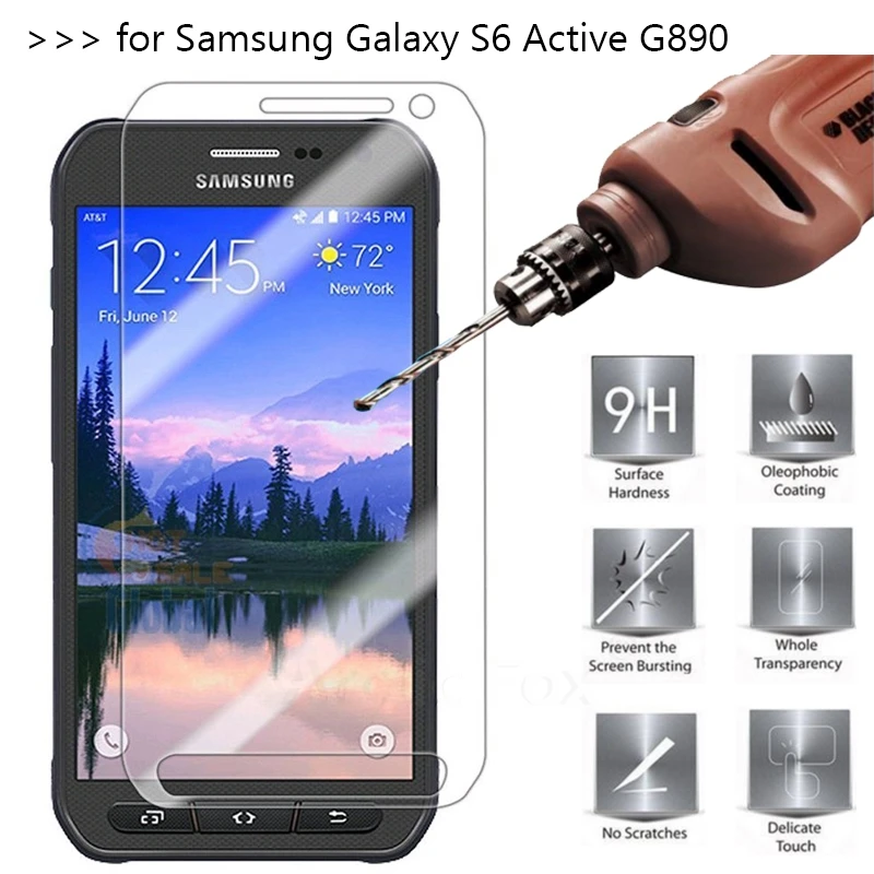 5 PCS/Lot Tempered Glass Screen Protector for Samsung Galaxy S6 Active G890 Protective Film | Мобильные телефоны и