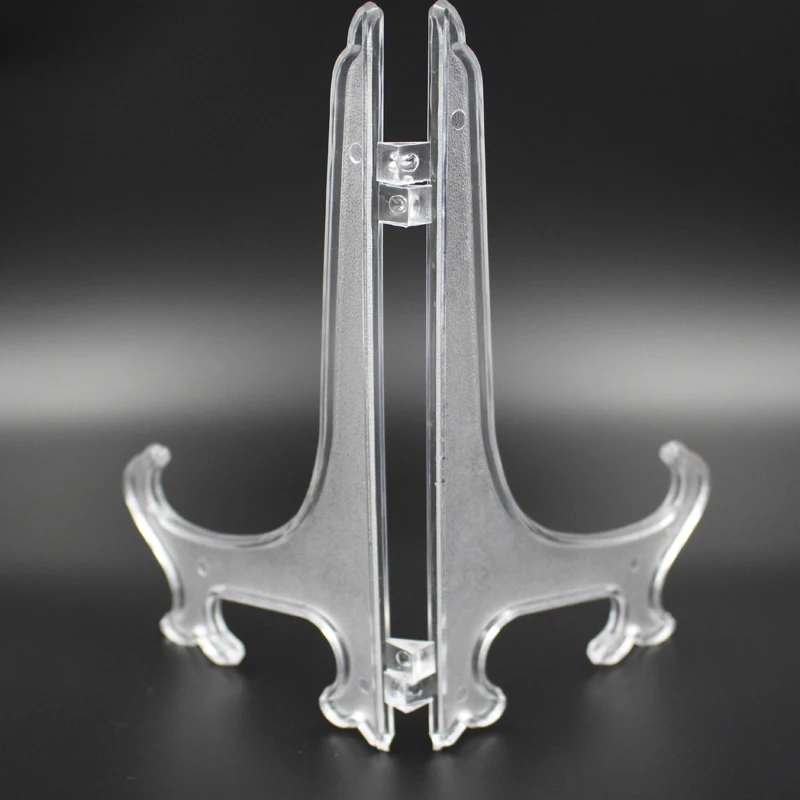 25cm Transparent Clear Acrylic Plate Stand Frame Easel Holder For